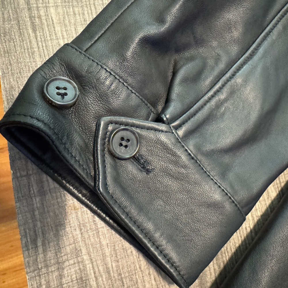 Ralph Lauren Men's Dark Brown Leather Bomber Jacket - Picture 10 of 13